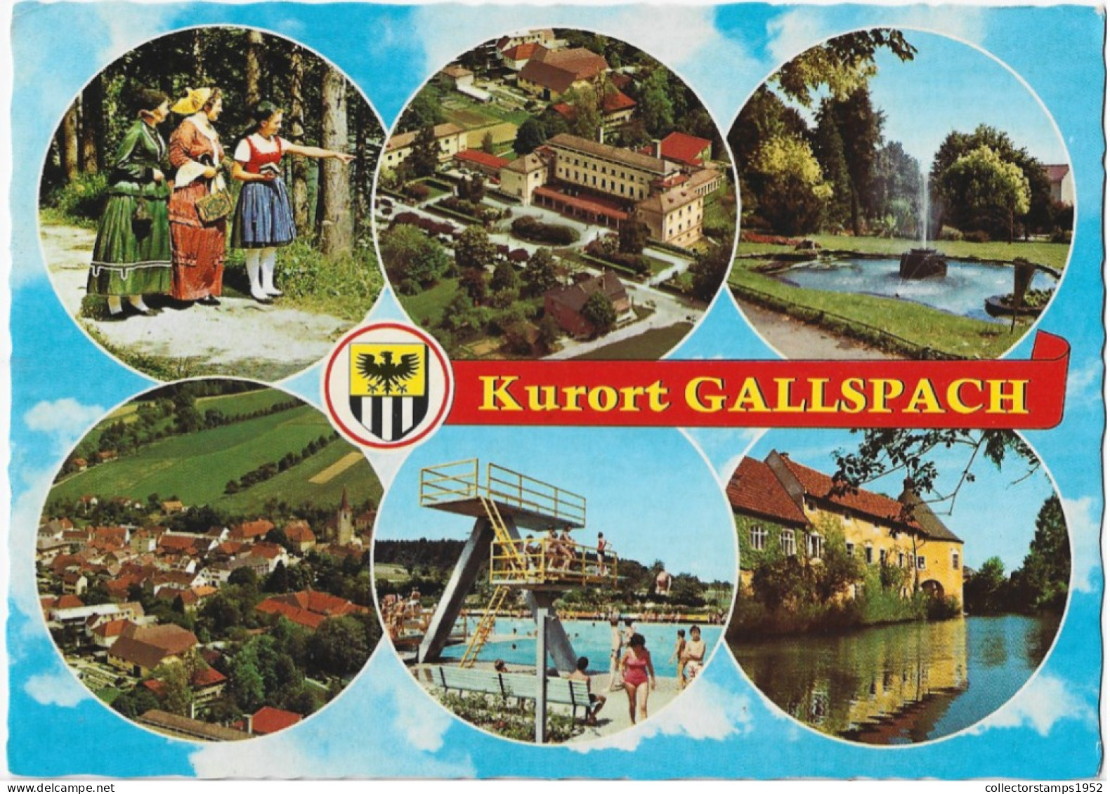 AUSTRIA , GALLSPACH ,TRADITIONAL COSTUMES ,FOUNTAIN, LAKE ARHITECTURE - Grieskirchen