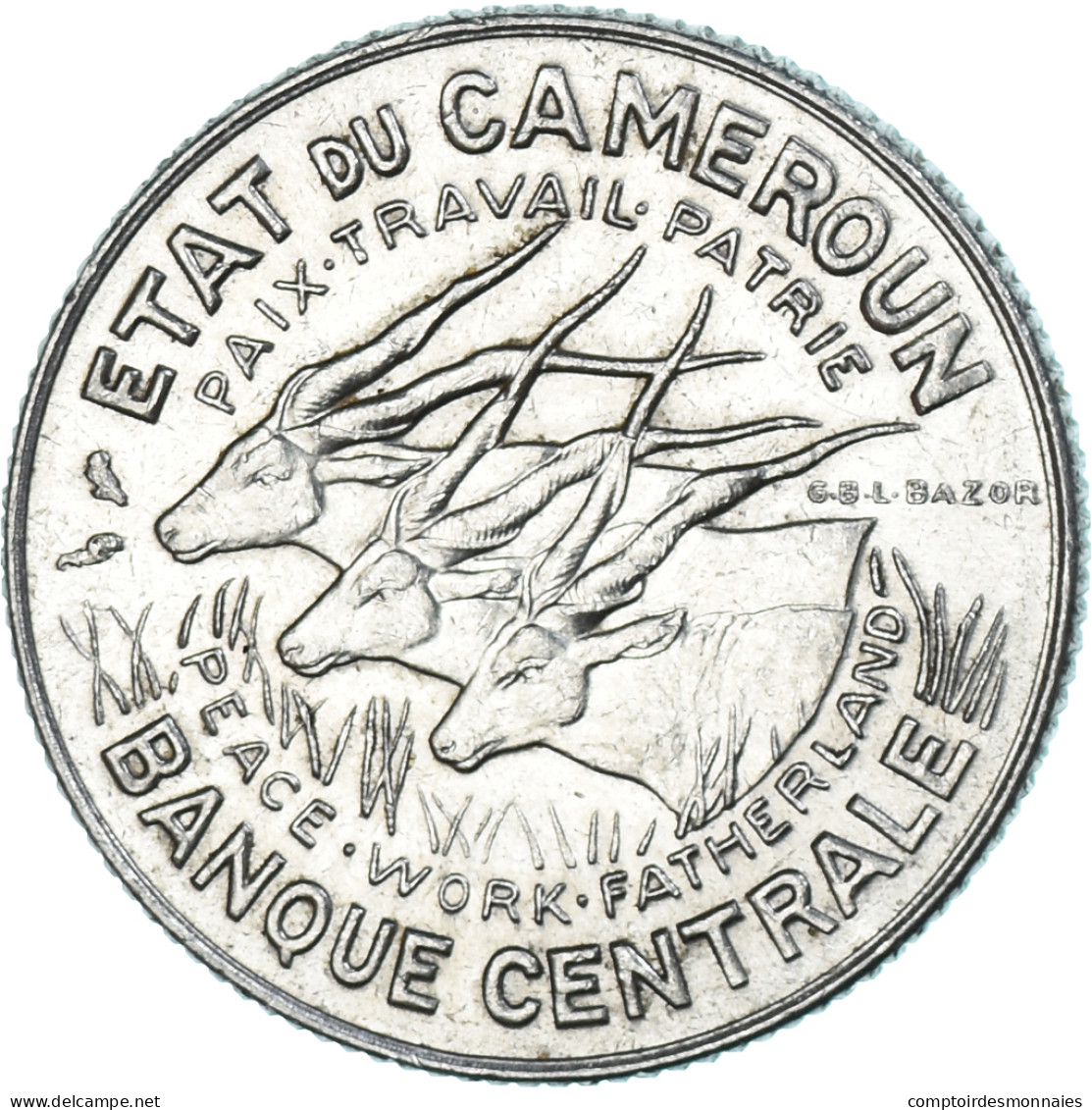 Monnaie, Cameroun, 100 Francs, 1968 - Camerun