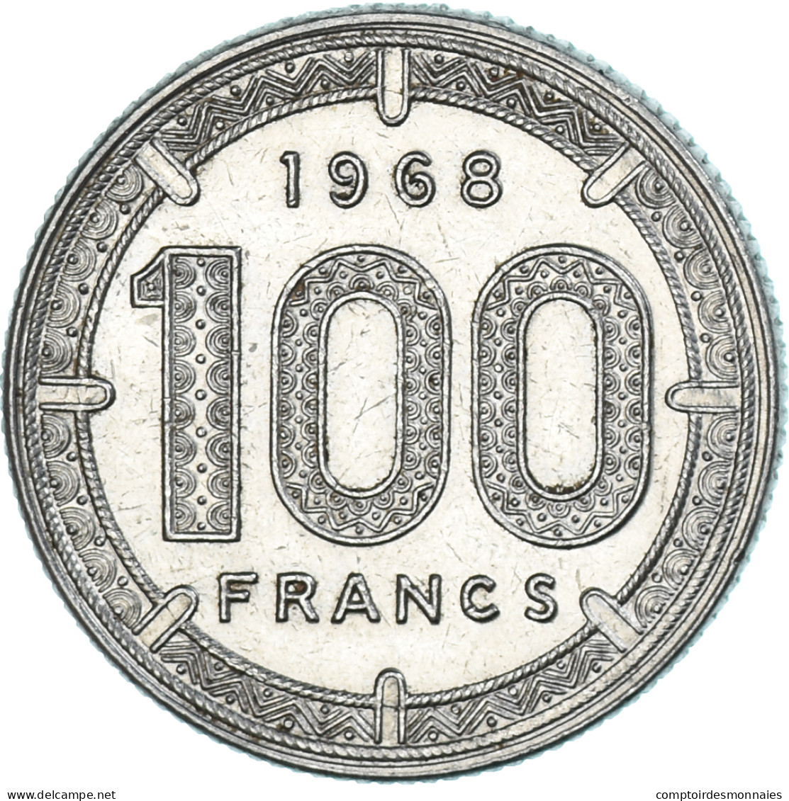 Monnaie, Cameroun, 100 Francs, 1968 - Cameroon