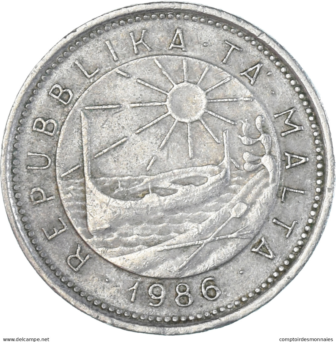 Monnaie, Malte, 10 Cents, 1986 - Malte