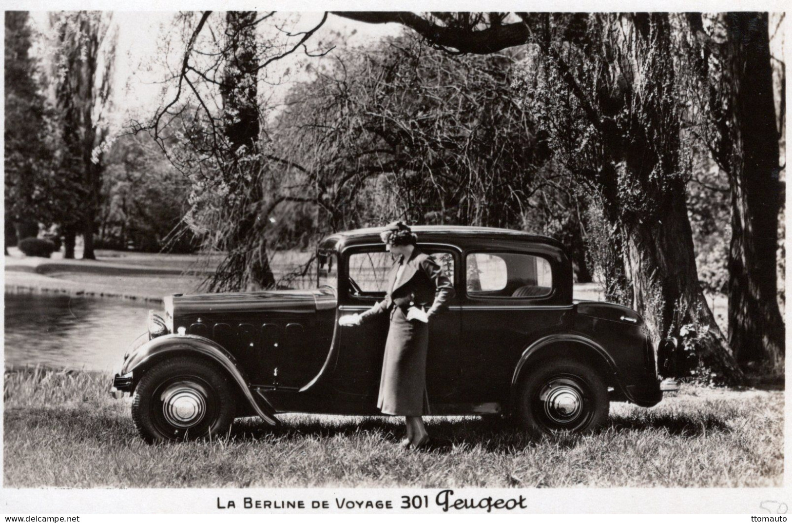 La Berline De Voyage 301 Peugeot - Publicité D'epoque 1930 - CPA - Turismo