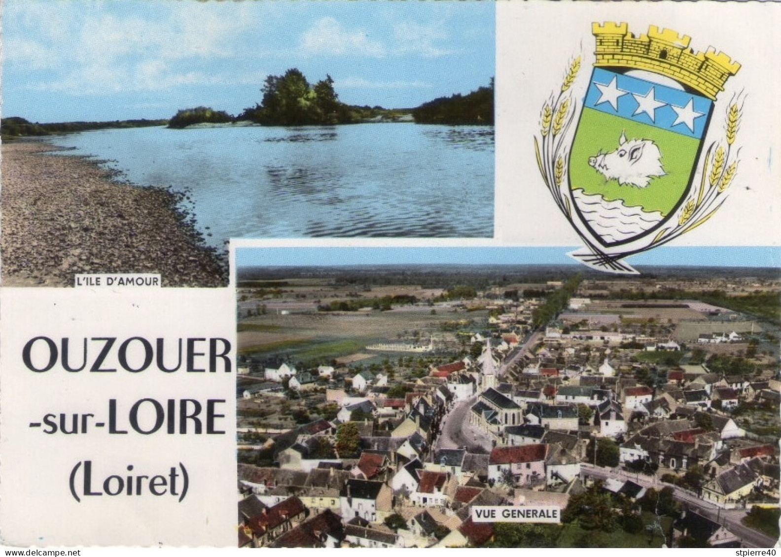 OUZOUER-sur-LOIRE - L'Ile D'Amour Et Vue Générale - Ouzouer Sur Loire