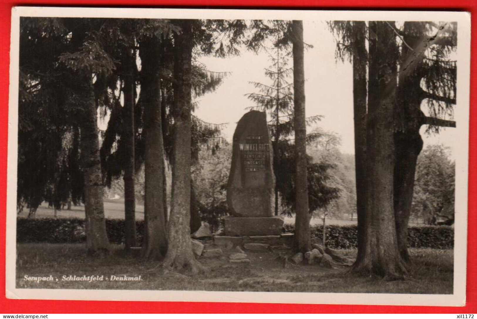 ZVD-13  Sempach Bezirk Sursee Schlachtfeld Denkmal.  Foto Blickenstorfer Ohne Nr NG - Sempach