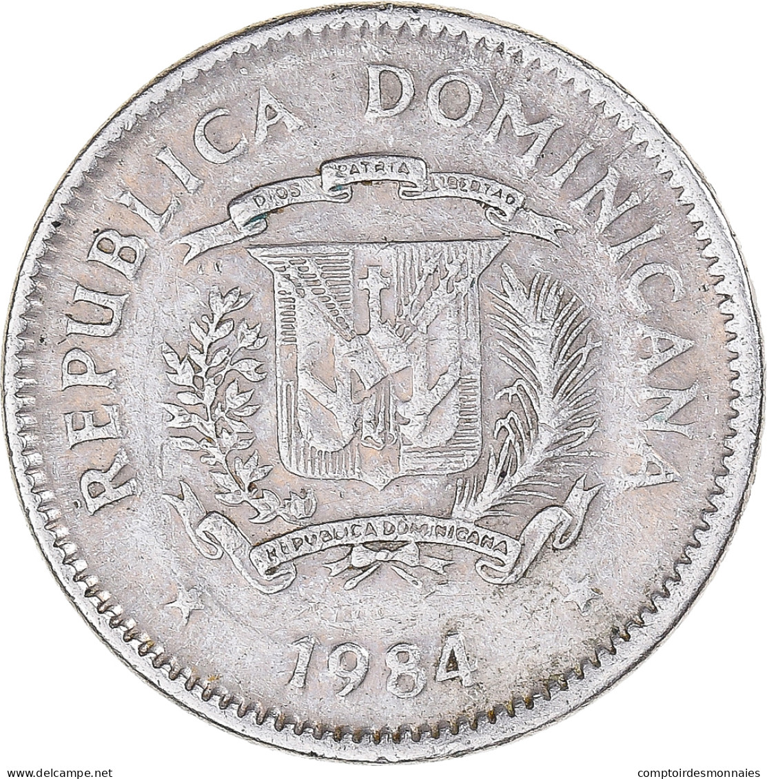 Monnaie, République Dominicaine, 10 Centavos, 1984 - Dominicaine