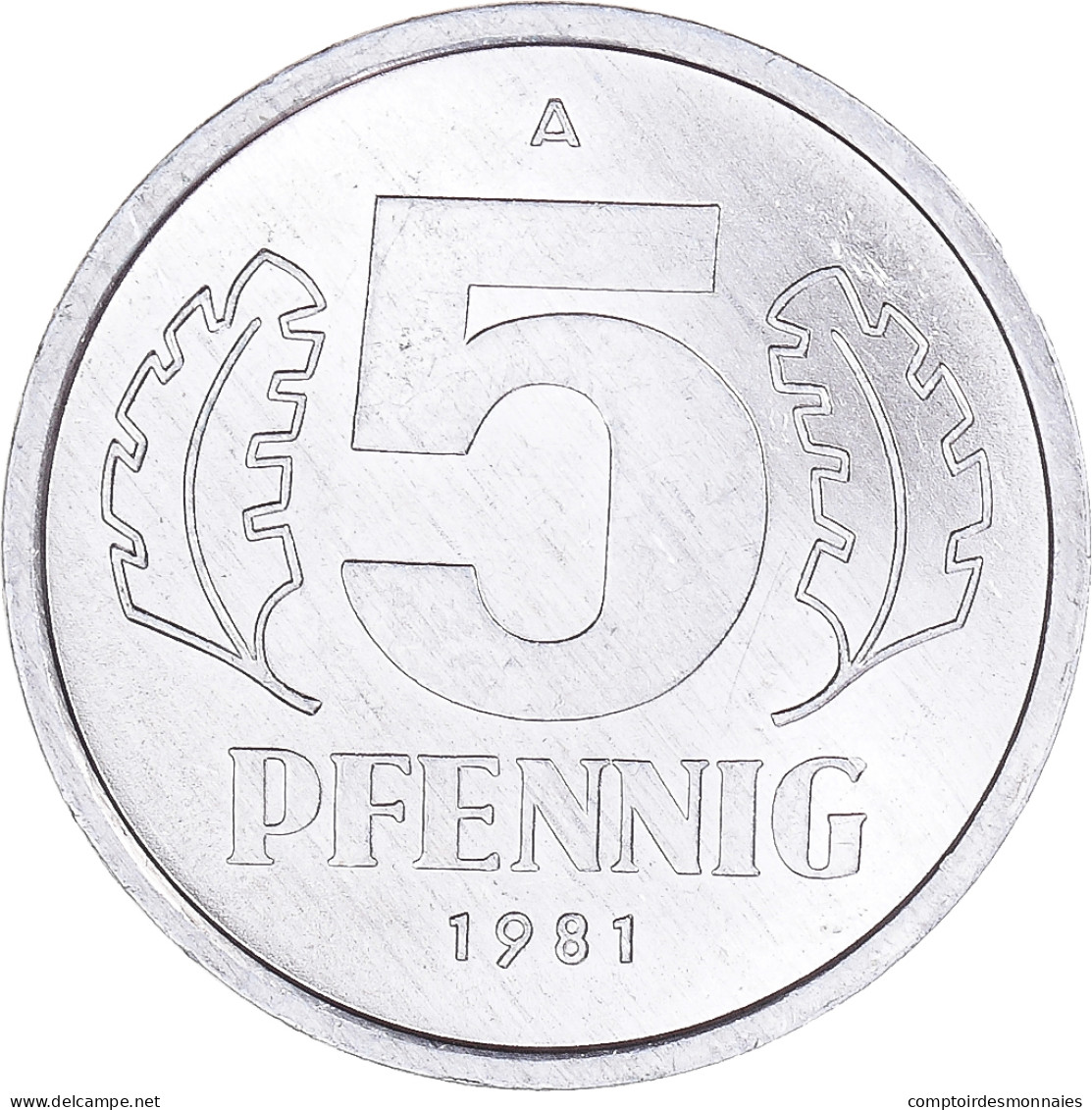 Monnaie, République Démocratique Allemande, 5 Pfennig, 1981 - 5 Pfennig