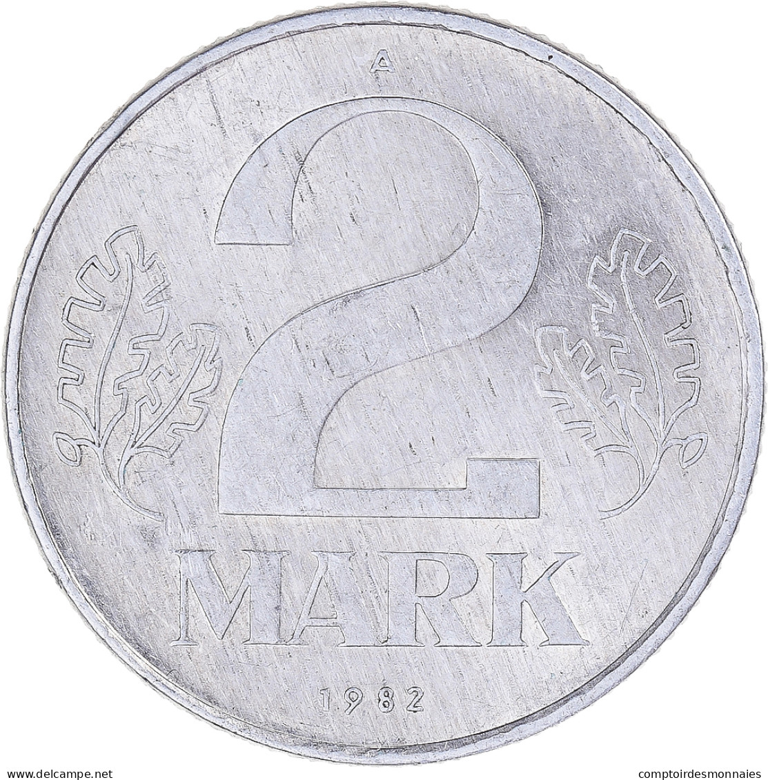 Monnaie, République Démocratique Allemande, 2 Mark, 1982 - 2 Marchi