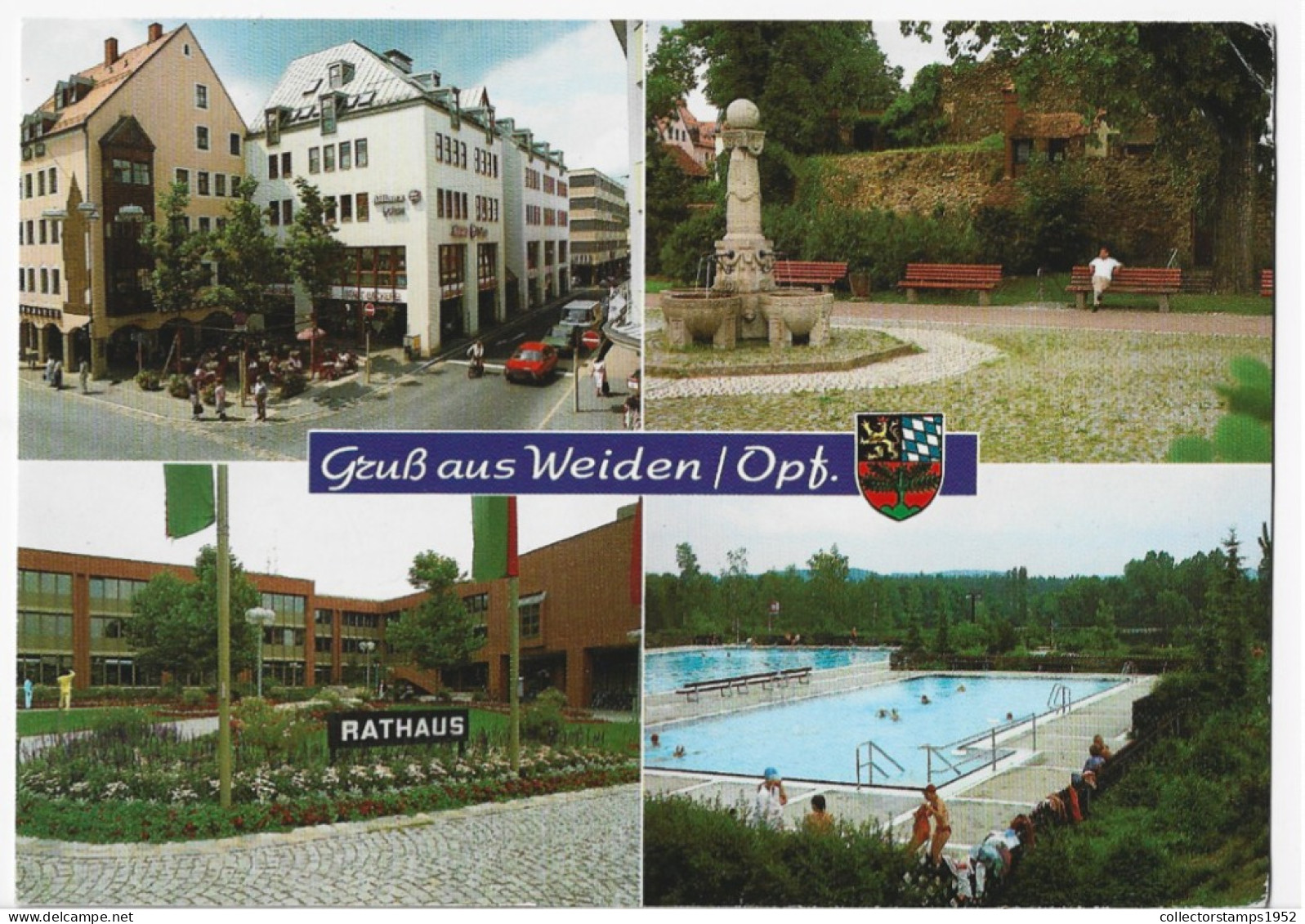 GERMANY,WEIDEN , SCULPTURES ,ARHITECTURE POOL ,HOTELS - Weiden I. D. Oberpfalz