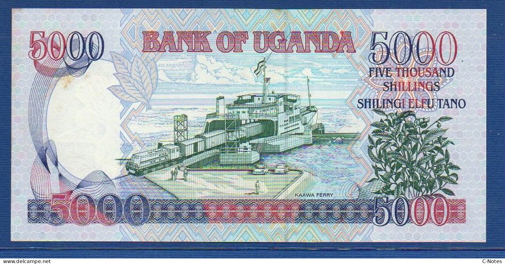 UGANDA - P.37a – 5.000 5000 SHILLINGS 1993 AUNC, S/n BC885128 - Uganda