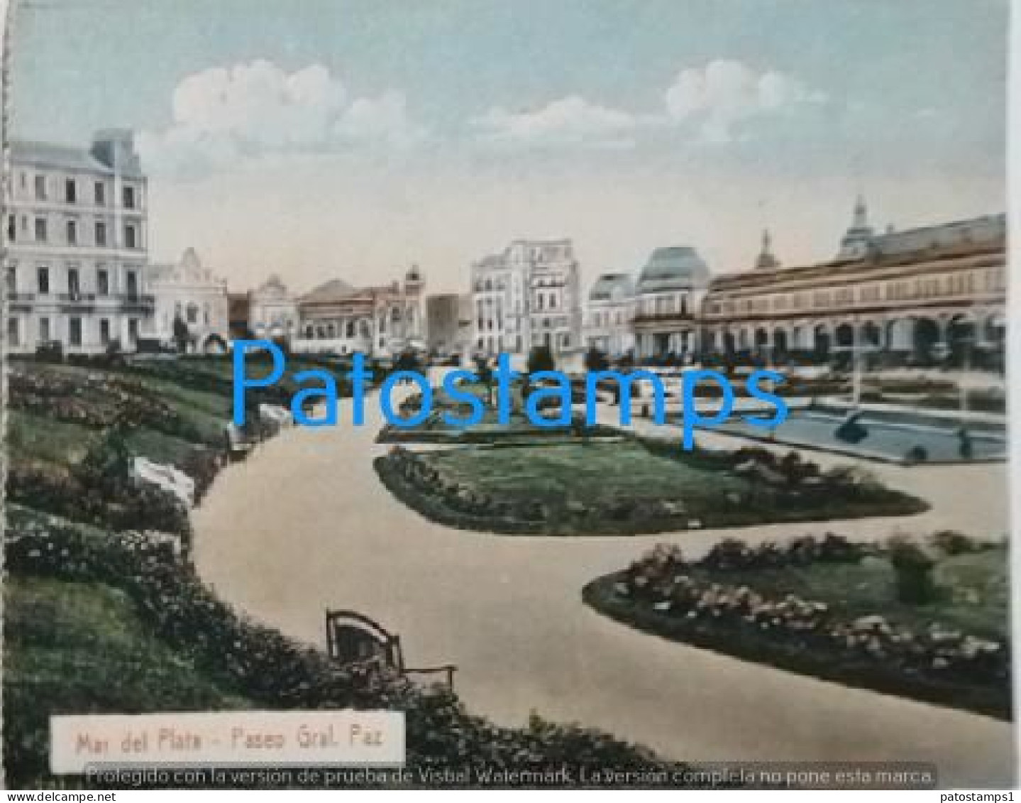 207578 ARGENTINA MAR DEL PLATA PASEO GRAL PAZ ED REY POSTAL POSTCARD - Argentina