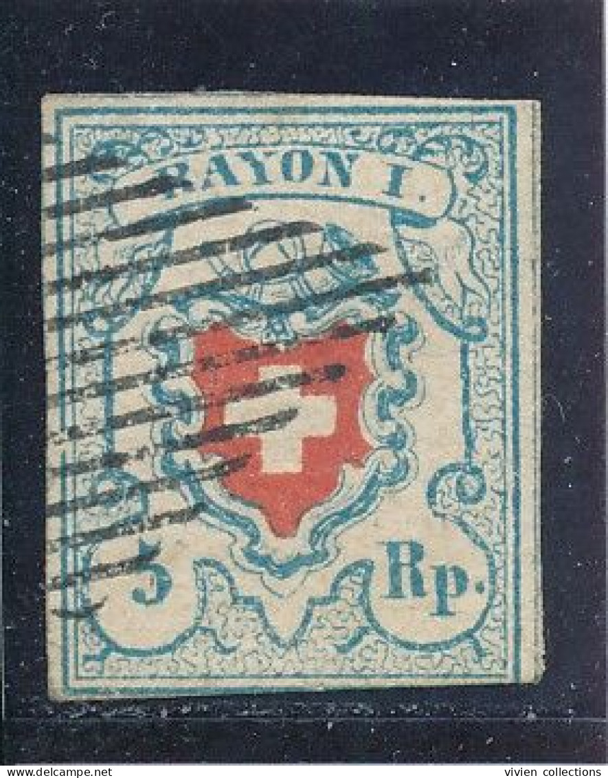 Suisse Poste Fédérale N° 20 Oblitéré - 1843-1852 Federale & Kantonnale Postzegels