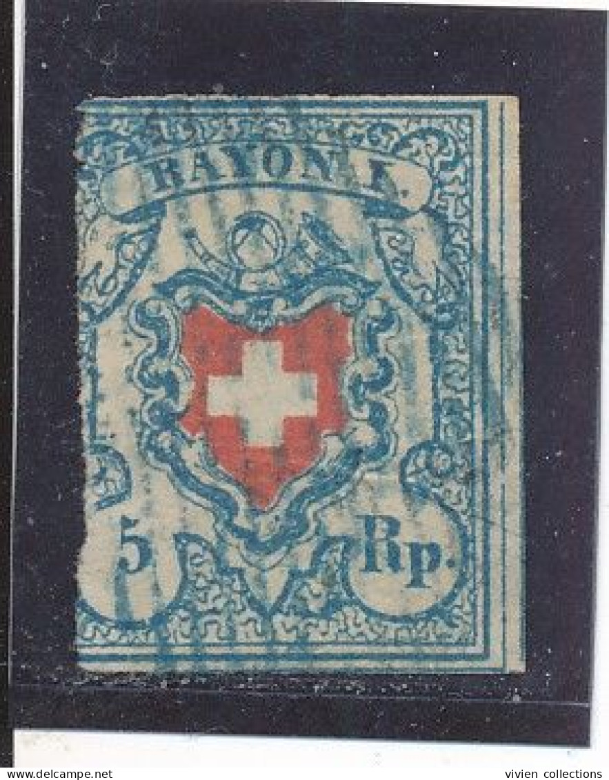 Suisse Poste Fédérale N° 20 Oblitéré - 1843-1852 Federal & Cantonal Stamps