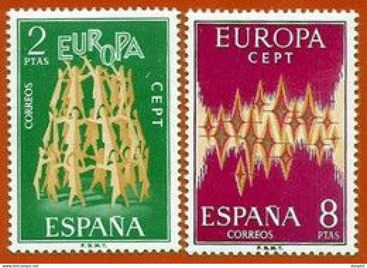 Spain 1972 Europa CEPT (**)  Mi 1985-86; Y&T 1744-45 - 1972