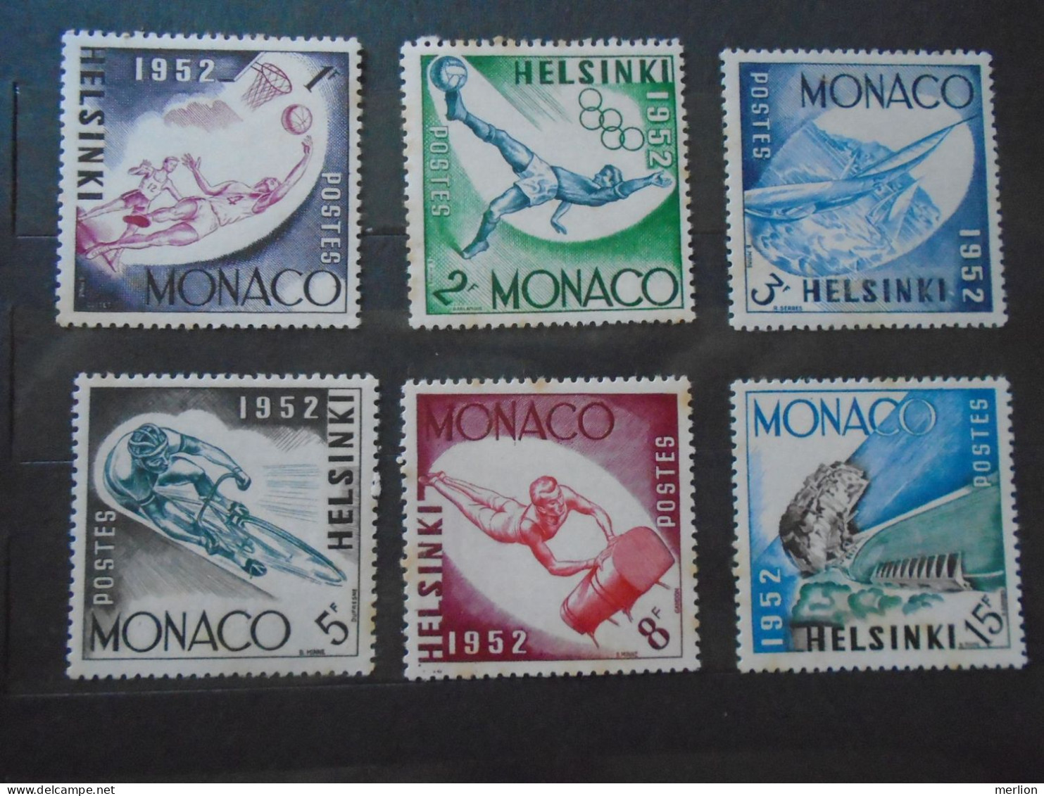 BA1046   Monaco 1953, Olympic Games - Olympia  Helsinki 1952 - Estate 1952: Helsinki