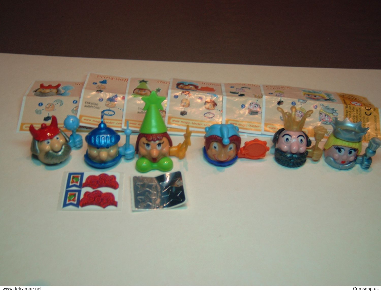 2004 Ferrero - Kinder Surprise -  C114, C115, C116, C117, C118 & C119 - Konig Blick Und Sein Gefolge - Set + 6 BPZ's - Monoblocs