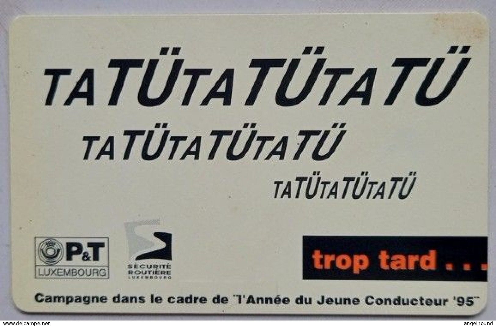 Luxembourg P&T  50 Units Securite Routiere " Tatu " - Luxembourg