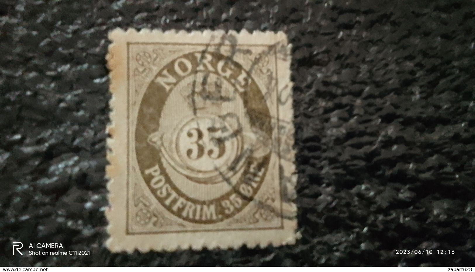 NORVEÇ-1920-40        35ÖRE     USED - Oblitérés