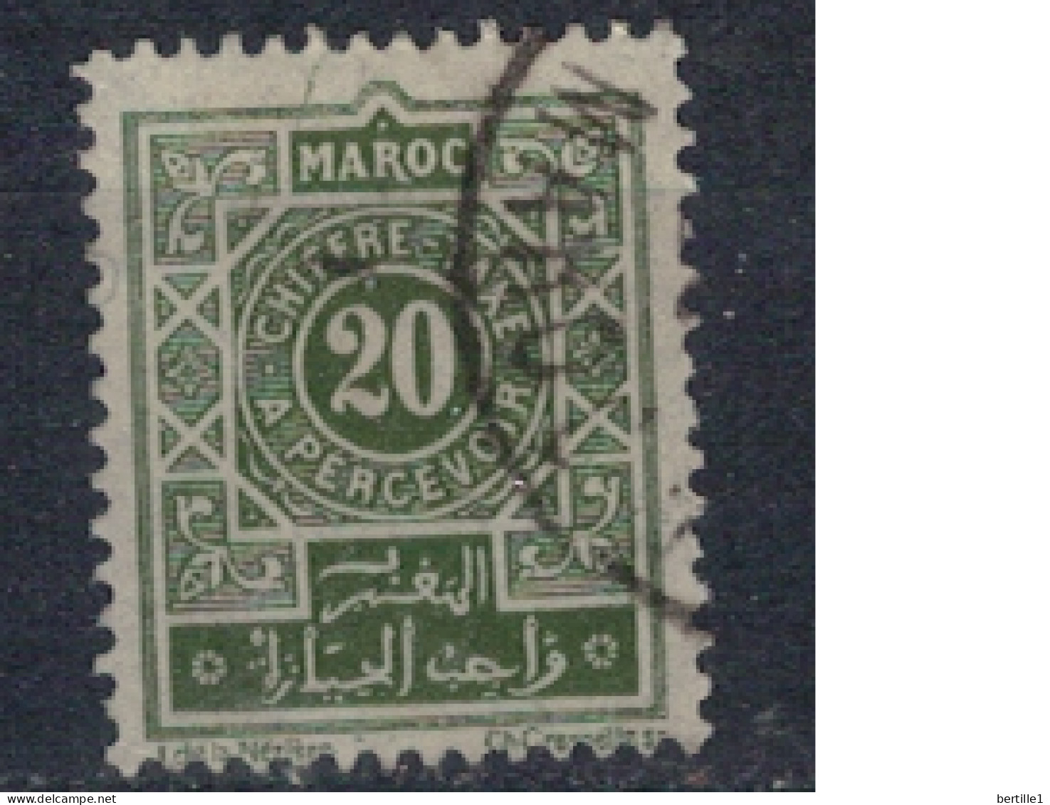 MAROC       N°  YVERT  TAXE 30 ( 1 ) OBLITERE    ( OB 11/ 09 ) - Timbres-taxe