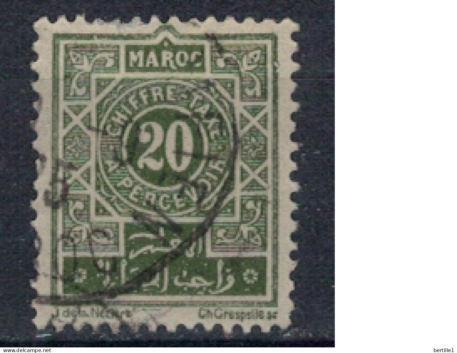 MAROC       N°  YVERT  TAXE 30 ( 2 ) OBLITERE    ( OB 11/ 09 ) - Timbres-taxe