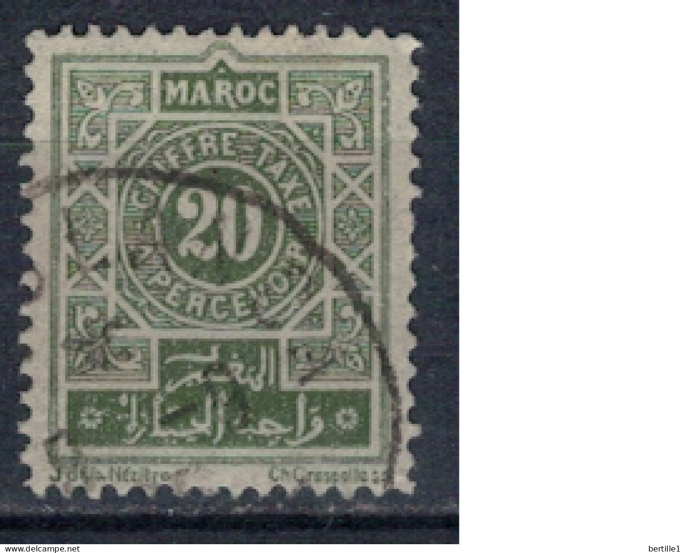 MAROC       N°  YVERT  TAXE 30 ( 11 ) OBLITERE    ( OB 11/ 09 ) - Timbres-taxe