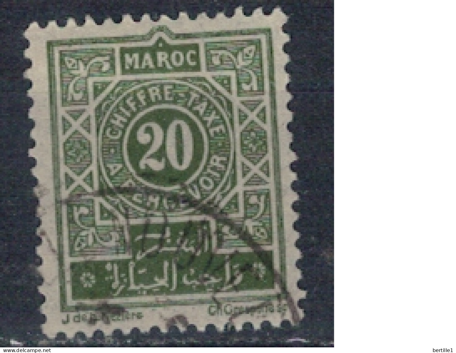 MAROC       N°  YVERT  TAXE 30 ( 22 ) OBLITERE    ( OB 11/ 09 ) - Timbres-taxe