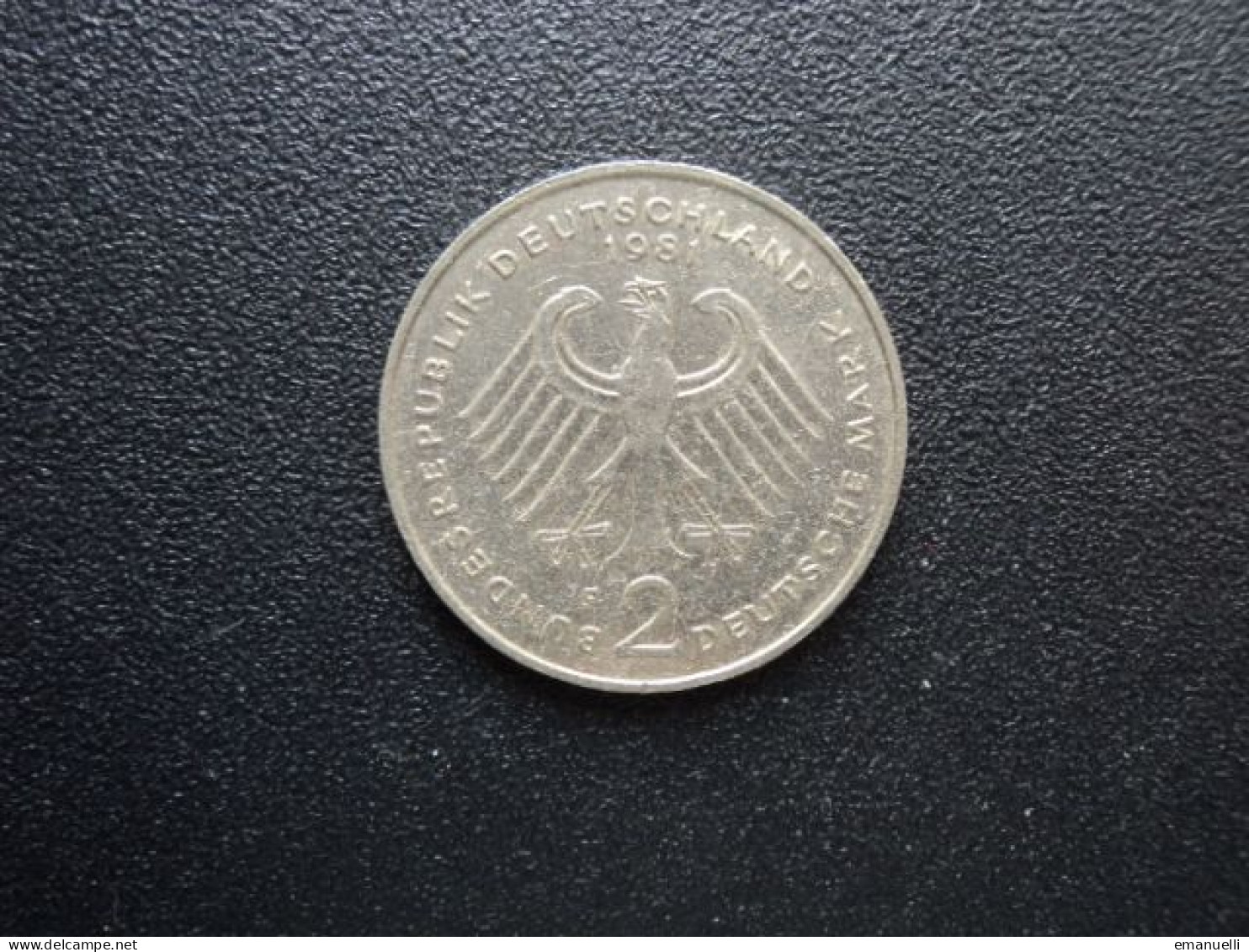 RÉPUBLIQUE FÉDÉRALE ALLEMANDE : 2 DEUTSCHE MARK   1981 F  Tranche B *   KM A127    SUP - 2 Mark