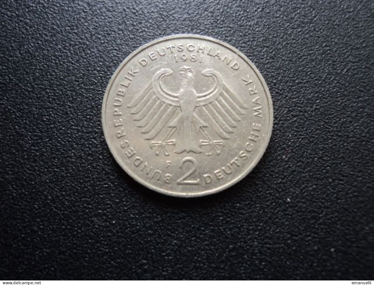 RÉPUBLIQUE FÉDÉRALE ALLEMANDE : 2 DEUTSCHE MARK   1981 F  Tranche B *   KM A127    SUP - 2 Mark