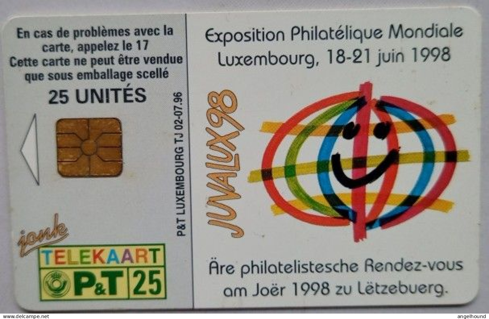 Luxembourg P&T 25 Units TJ 02 " Juvalux 1998 " - Luxembourg