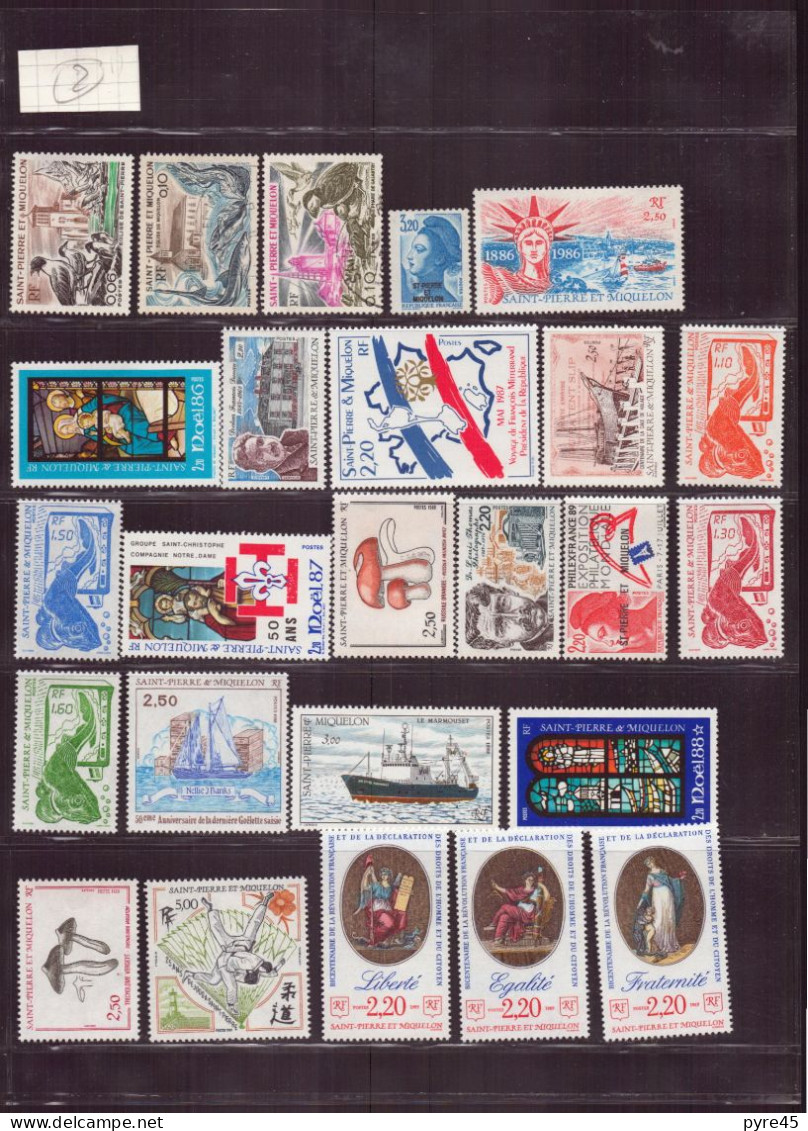 Saint Pierre Et Miquelon, 1909/1917-2006, Lot De 94 TP Neufs, Oblitérés, Poste Aérienne, Taxe - Collezioni & Lotti