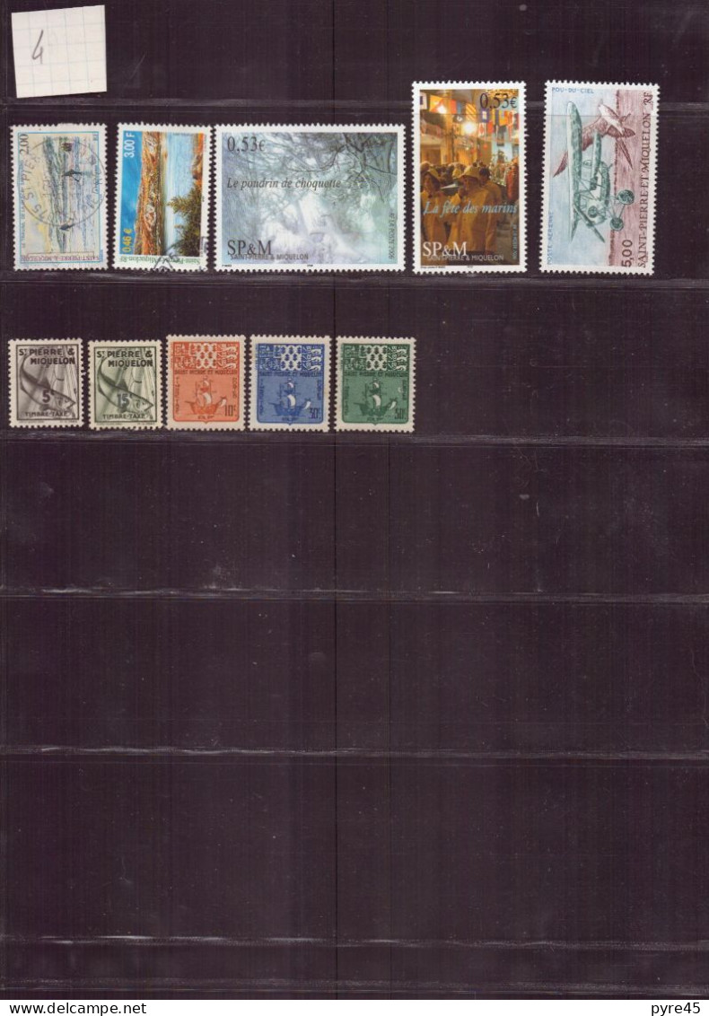 Saint Pierre et Miquelon, 1909/1917-2006, Lot de 94 TP neufs, oblitérés, poste aérienne, taxe