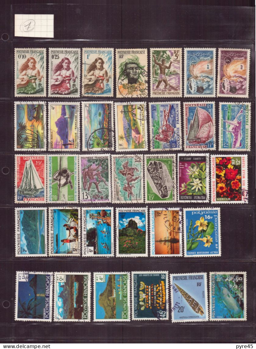 Polynésie, 1958/1960-2010, Lot De 112 TP, Neufs, Oblitérés, Poste Aérienne, Service - Collections, Lots & Series