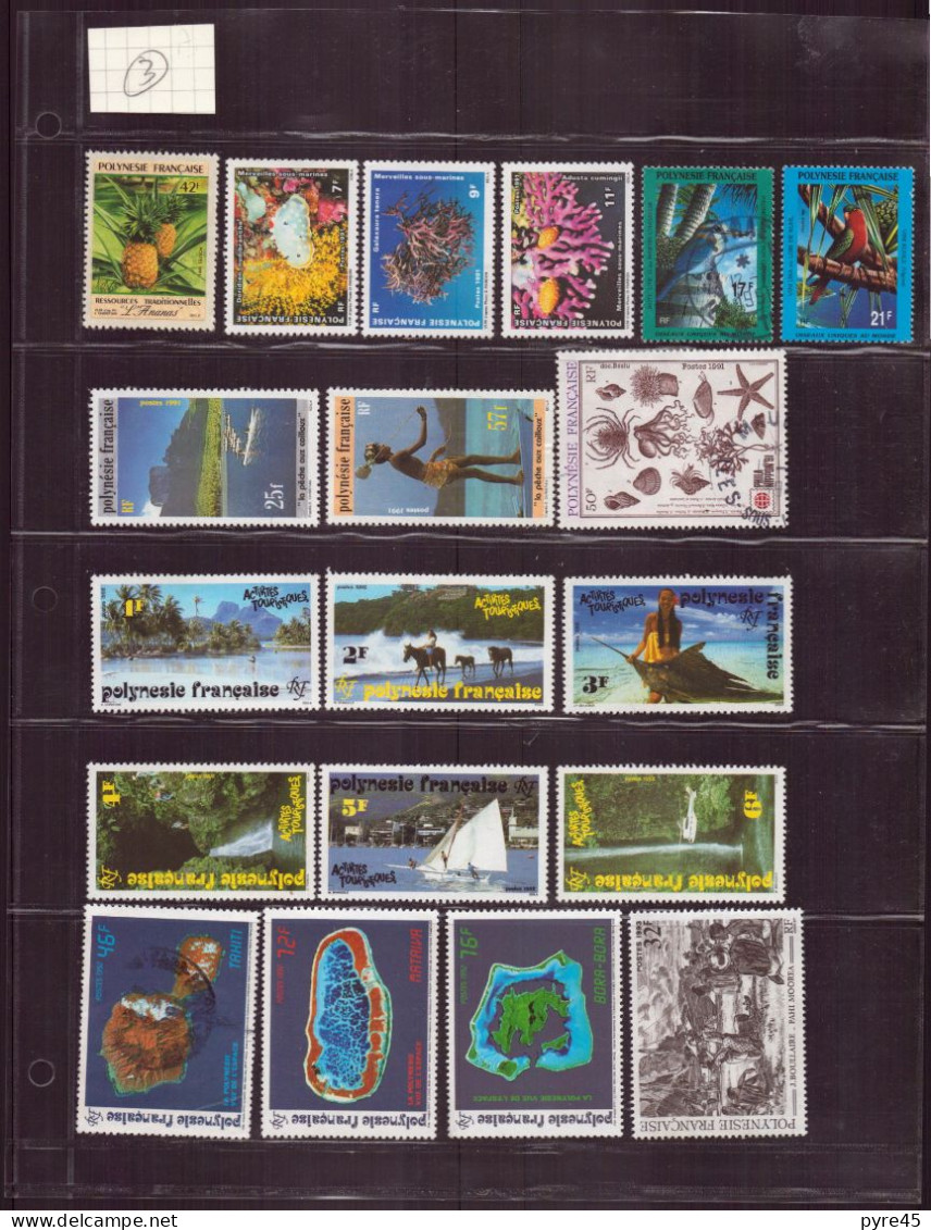 Polynésie, 1958/1960-2010, Lot De 112 TP, Neufs, Oblitérés, Poste Aérienne, Service - Collections, Lots & Séries