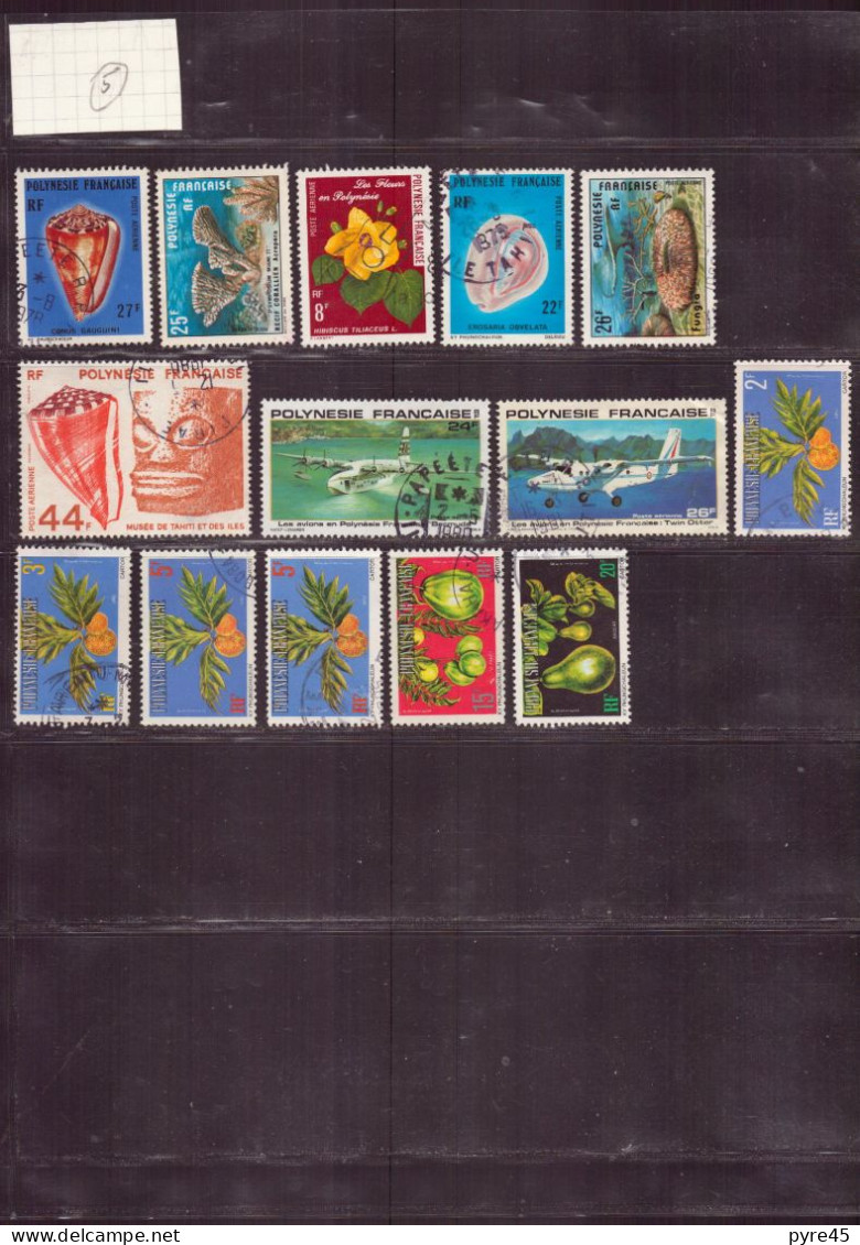 Polynésie, 1958/1960-2010, Lot de 112 TP, neufs, oblitérés, poste aérienne, service