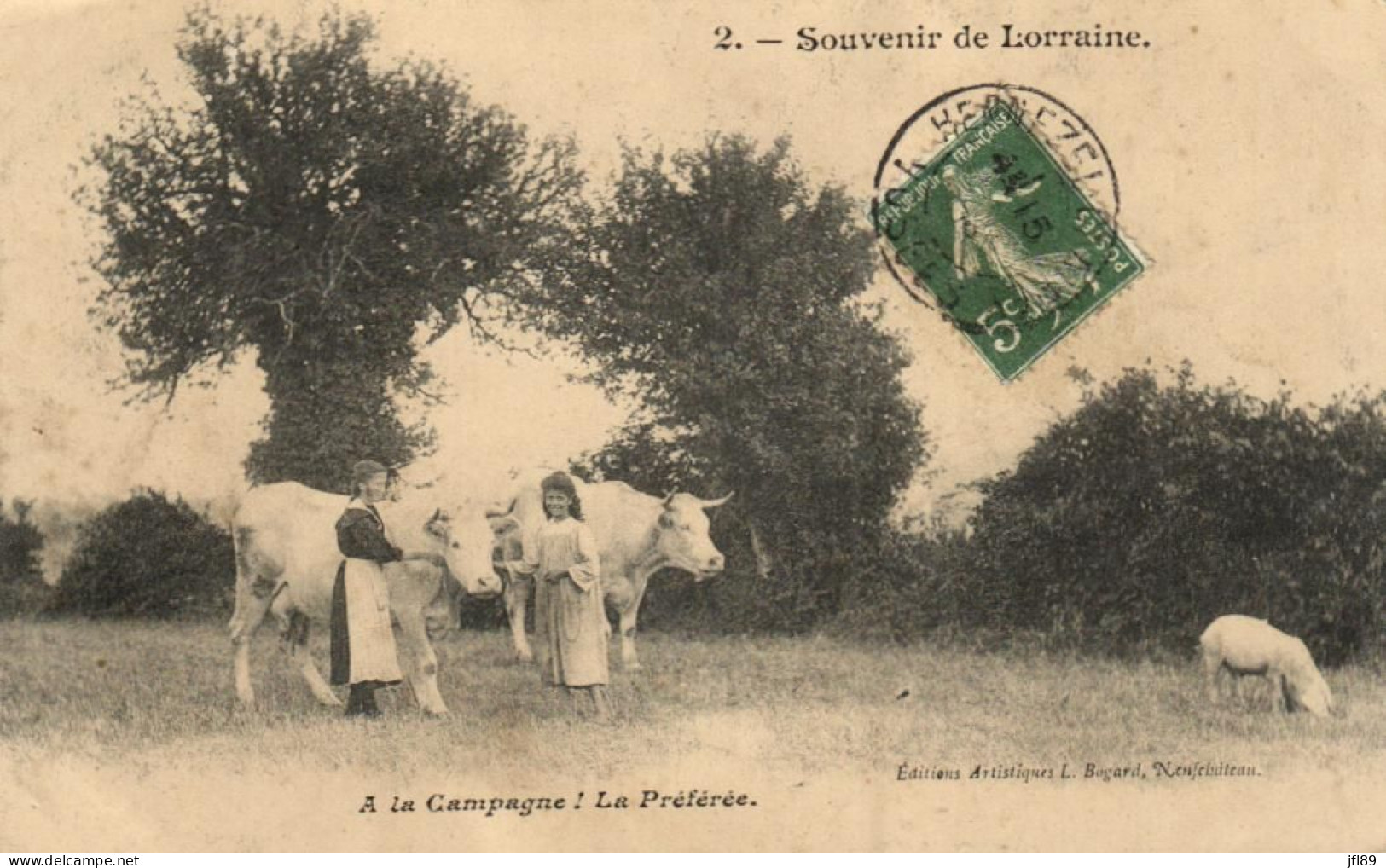 France > Régions > Lorraine - A  La Campagne - La Préférée - Vaches, Cochon - 11025 - Lorraine