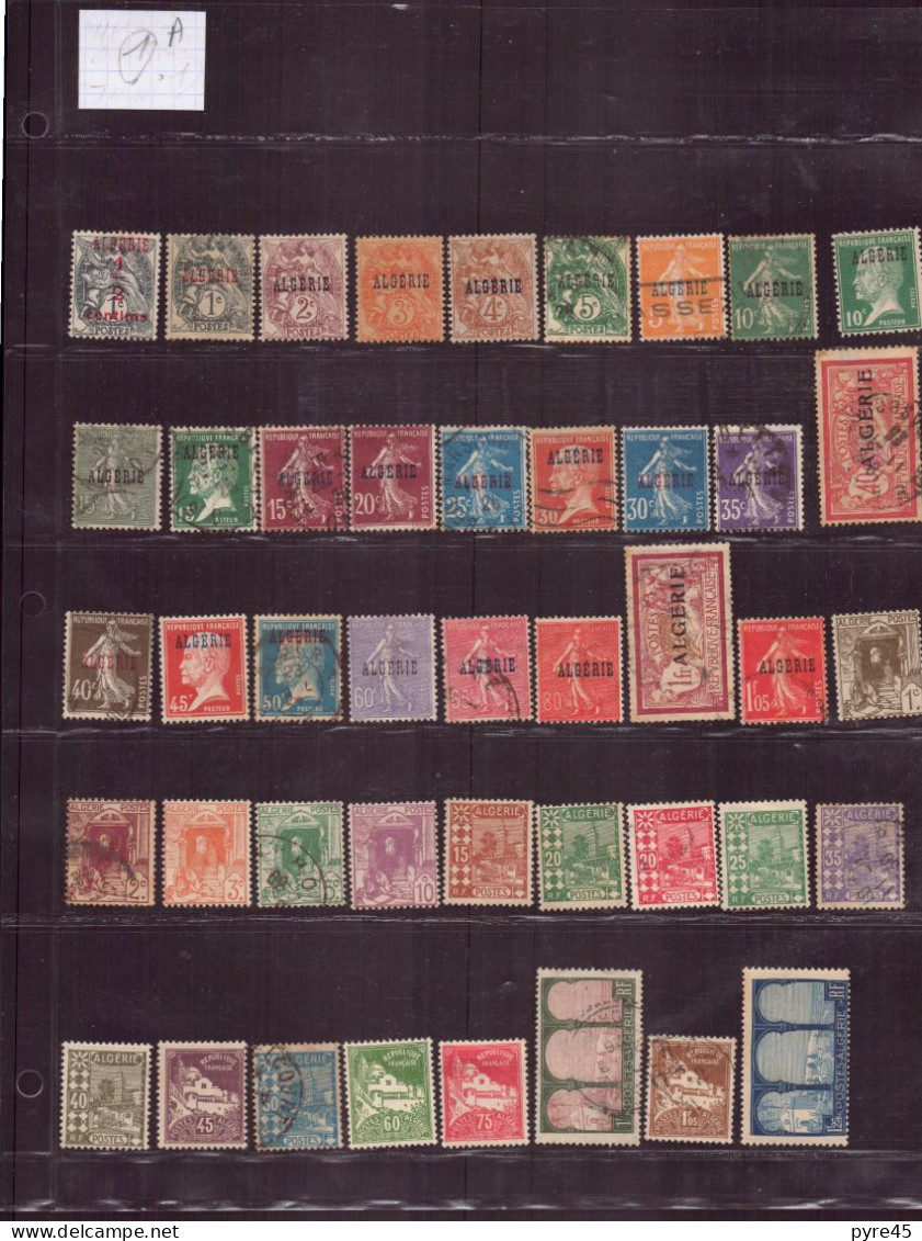 Algérie, 1924/1925-1957, Lot De 272 TP Neufs, Oblitérés, Poste Aérienne, Préo, Taxe - Collections, Lots & Séries