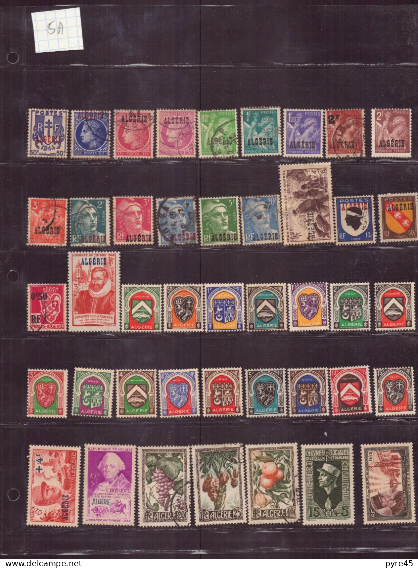 Algérie, 1924/1925-1957, Lot de 272 TP neufs, oblitérés, poste aérienne, préo, taxe