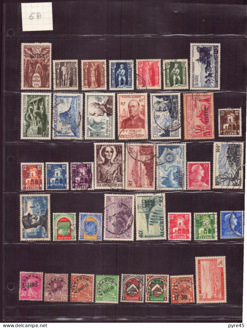 Algérie, 1924/1925-1957, Lot de 272 TP neufs, oblitérés, poste aérienne, préo, taxe