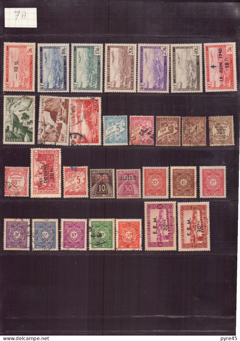 Algérie, 1924/1925-1957, Lot de 272 TP neufs, oblitérés, poste aérienne, préo, taxe