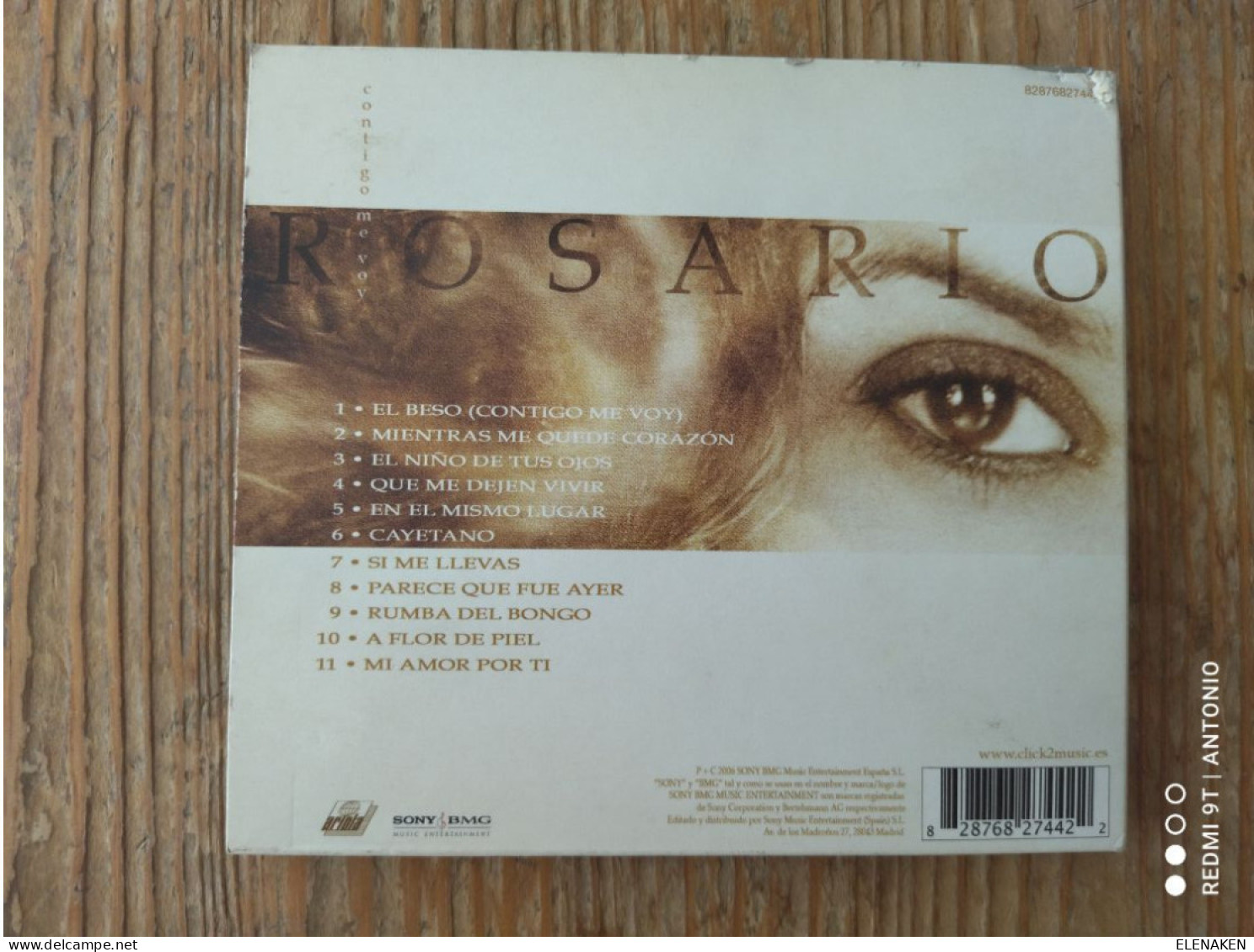 CDs De Música: ROSARIO FLORES .CONTIGO ME VOY .CD SONY 2006 NUEVO FLAMENCO POP RUMBAS - SIN APENAS USO, FOTO REAL - Other - Spanish Music