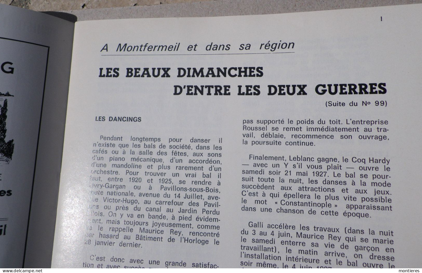 LE VIEUX MONTFERMEIL Et Sa Région N° 101 1983 - DANCING TIVOLI Sept Iles - Les Gars De Coudron - Ile-de-France