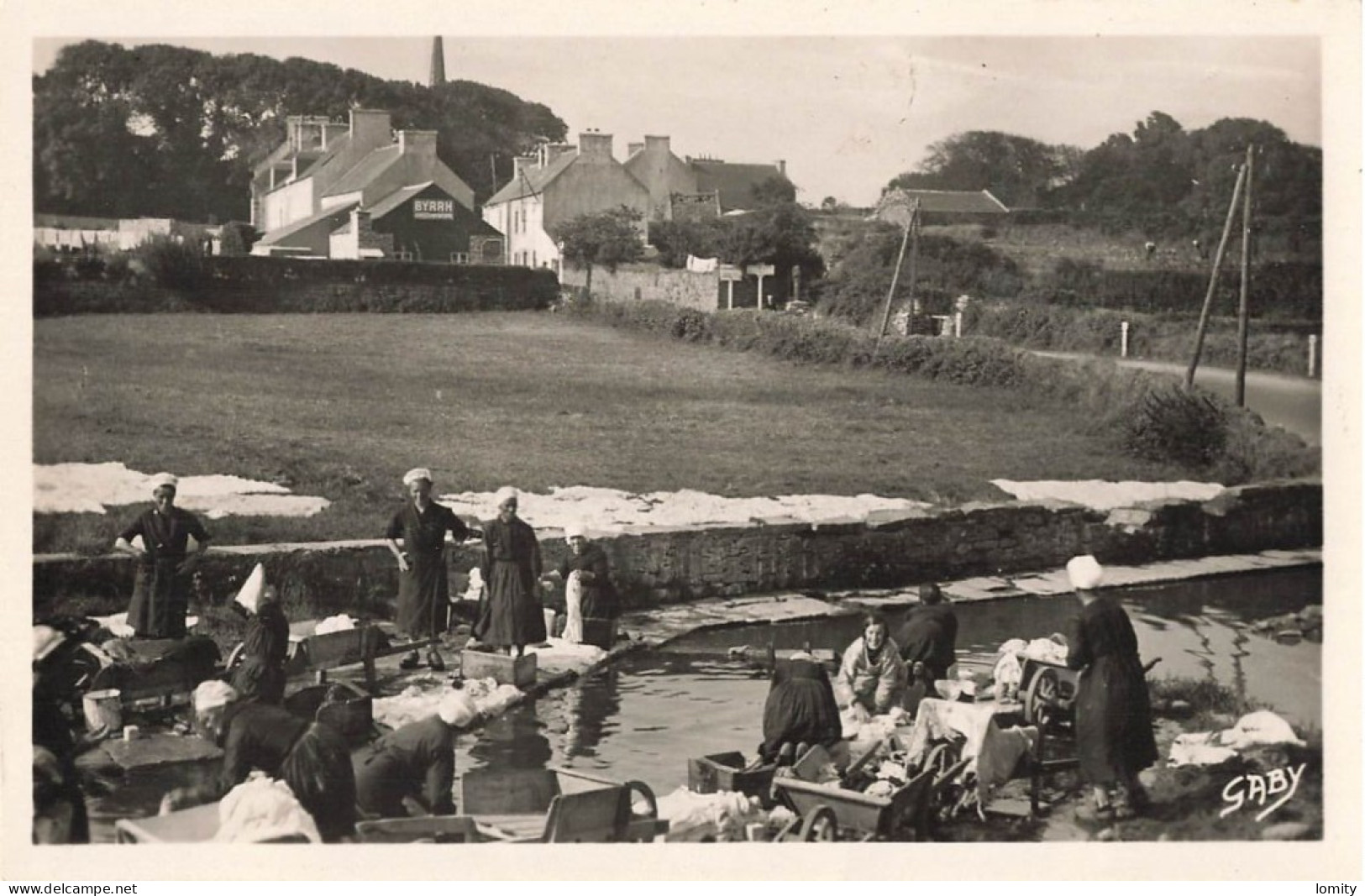 29 Ploudalmezeau Le Lavoir CPA Lavandiere Lavandieres - Ploudalmézeau