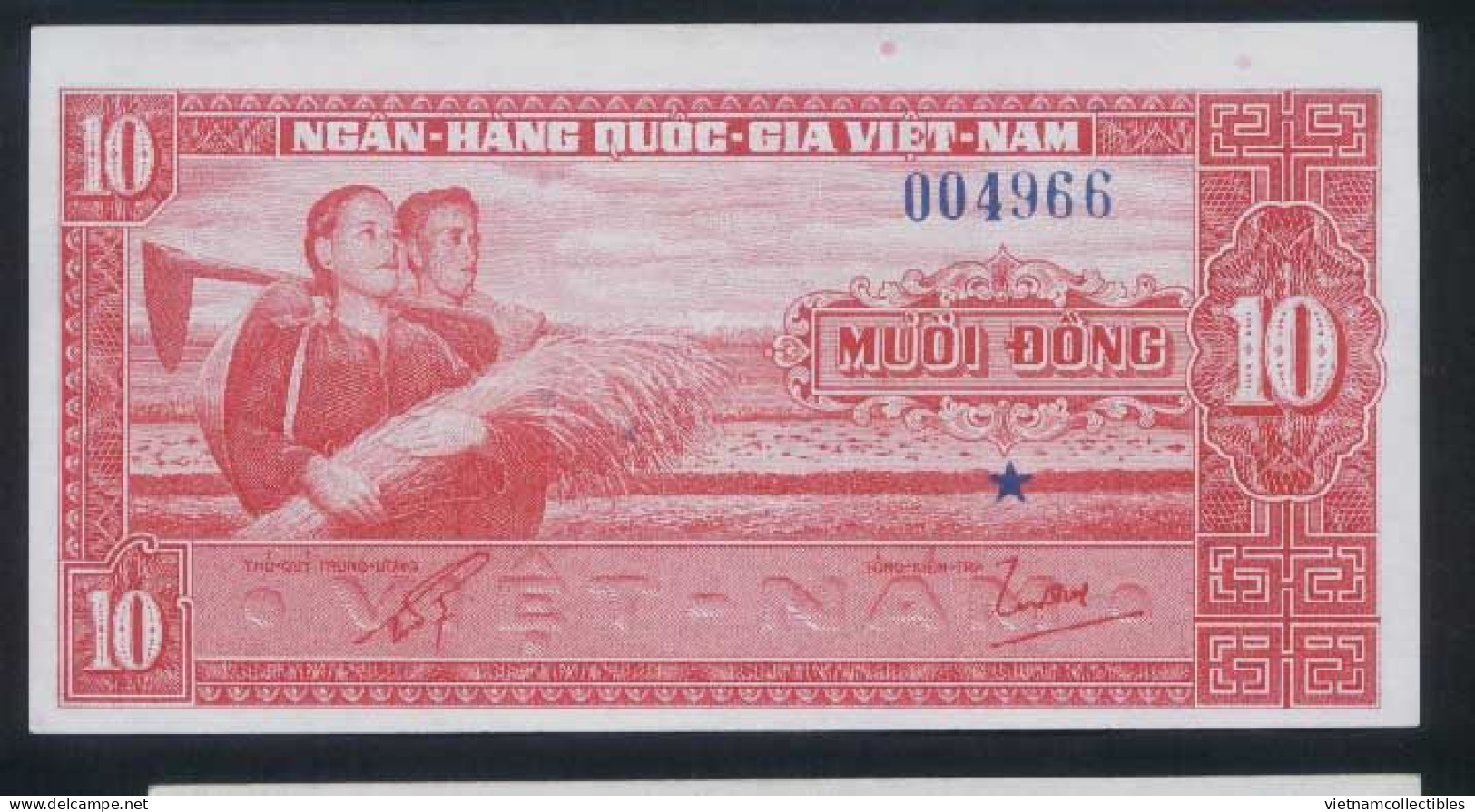 South Vietnam Viet Nam 10 Dong UNC REPLACEMENT Banknote Note 1962 - Pick # 05 - Viêt-Nam