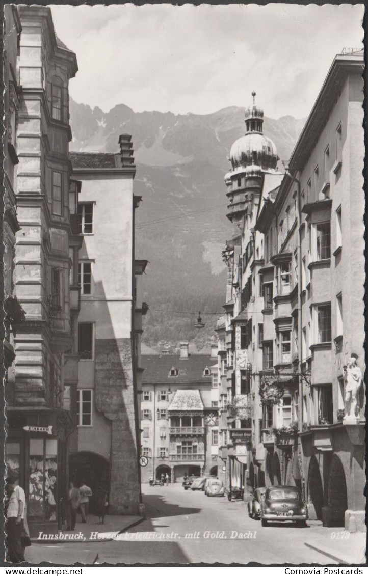 Herzog-Friedrichstraße, Mit Goldenes Dachl, Innsbruck, C.1950s - Tiroler Kunstverlag Foto-AK - Innsbruck