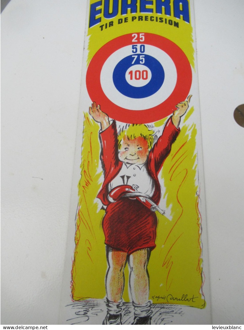 Ancien Carton Publicitaire/Jouet Enfant/EUREKA Tir De Précision/ POULBOT/Pour Fusil à Fléchettes/Vers 1950       BFPP262 - Toy Memorabilia
