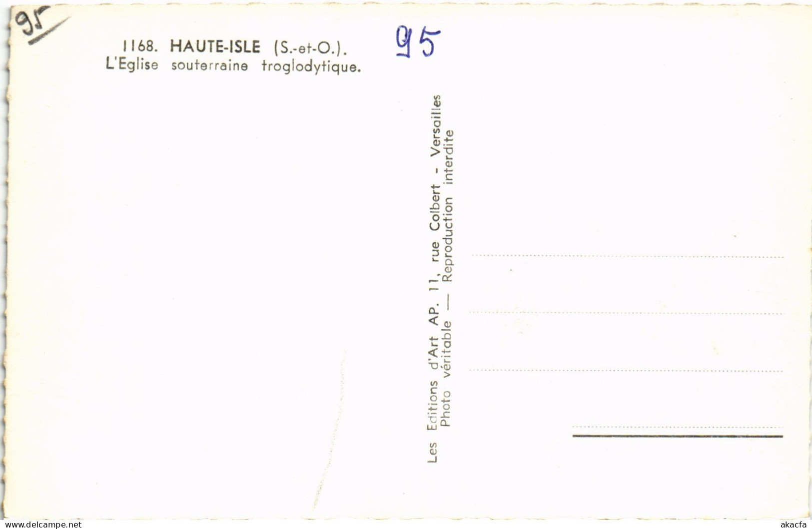 CPA Haute Isle Eglise Souterraine Troglodytique (1317783) - Haute-Isle