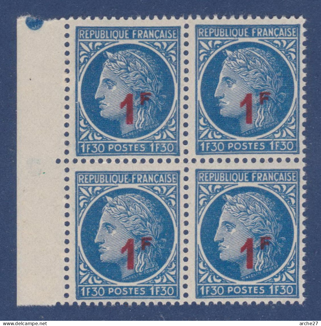 TIMBRE FRANCE N° 791 NEUF ** BLOC DE 4 BDF - Used Stamps