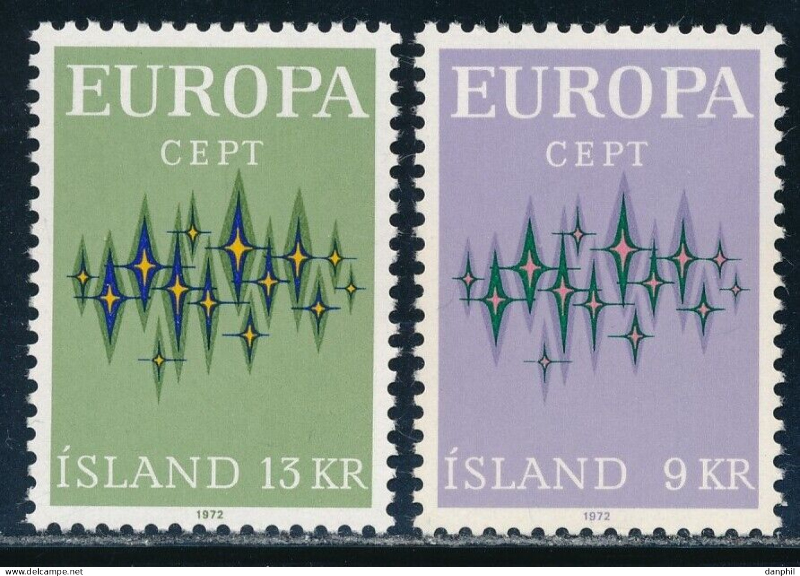 Iceland 1972 Europa CEPT (**) Mi 460-61; Y&T 414-15 - € 5,- - 1972