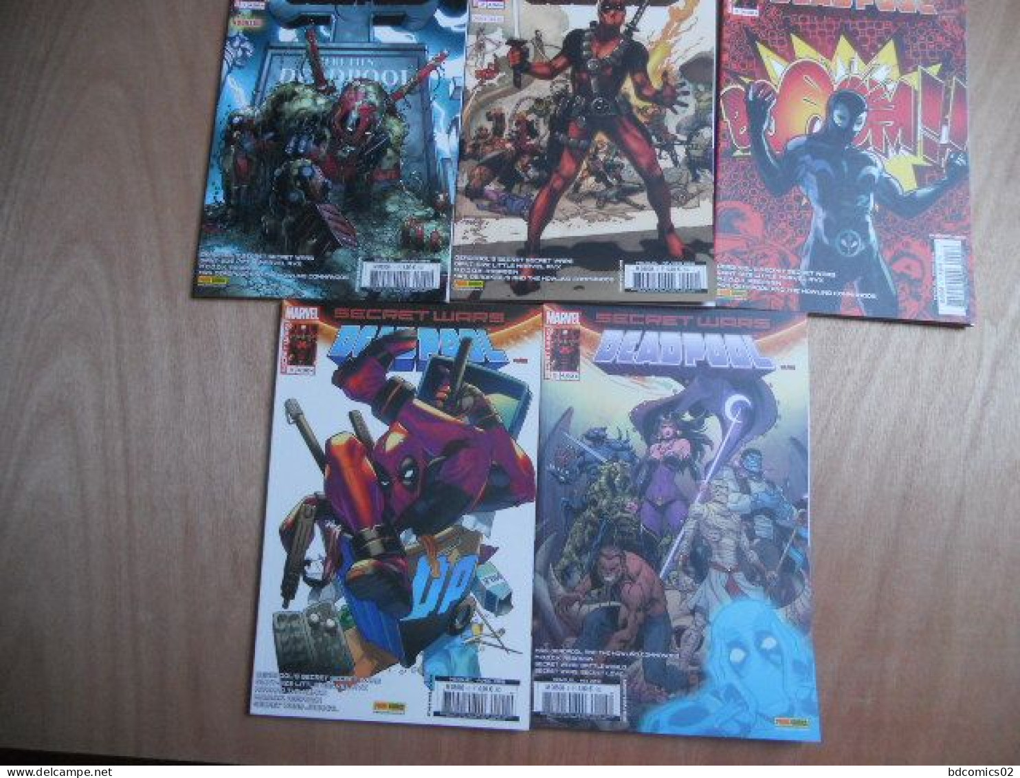 Deadpool Secret Wars Lot De 5 Bd  Du N°1 Au N°5 Complet  Panini Comics Tbe - Loten Van Stripverhalen