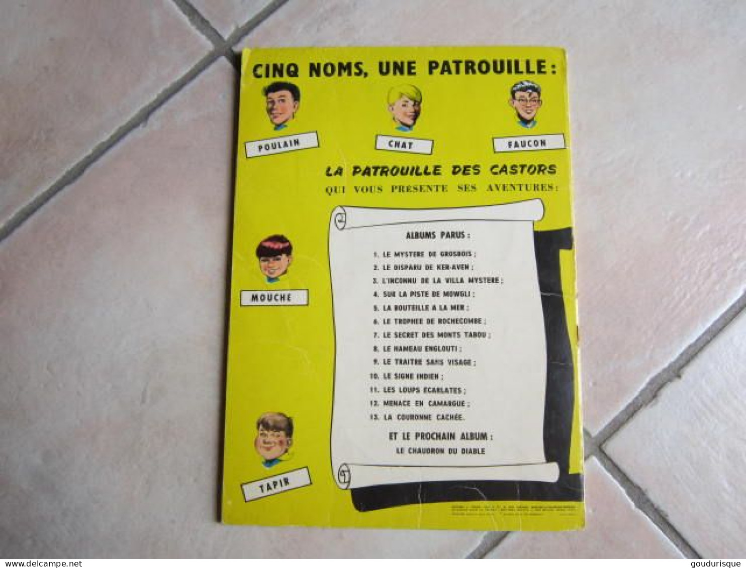 LA PATROUILLE DES CASTORS  N°3  L'INCONNU DE LA VILLA MYSTERE  DUPUIS - Patrouille Des Castors, La