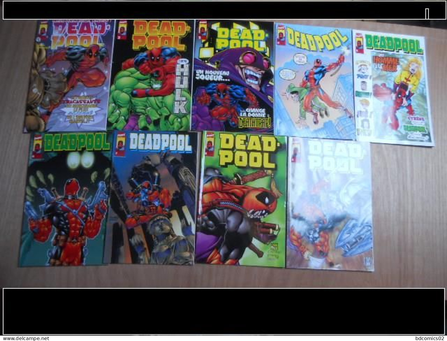 Deadpool V1 Première Série Lot De 9 Bd Collection Complète Du N°1 Au N°9 Tbe - Loten Van Stripverhalen