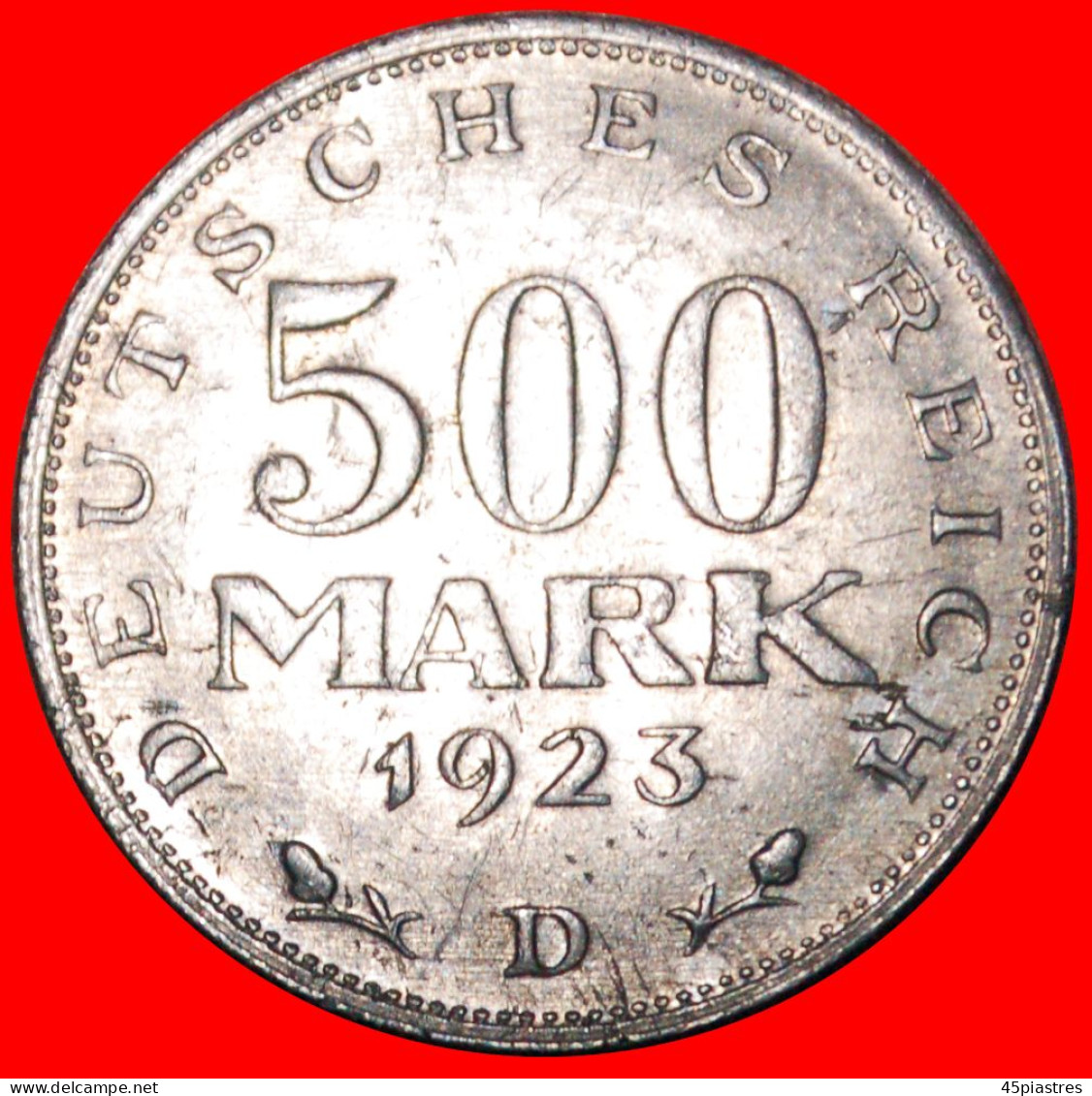 * INFLATION: GERMANY WEIMAR REPUBLIC  500 MARK 1923D!  · LOW START · NO RESERVE! - 200 & 500 Mark